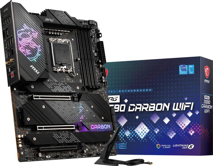 Produktbild MSI MPG Z690 Carbon Wifi (LGA 1700, Intel Z690 (DDR5), ATX)