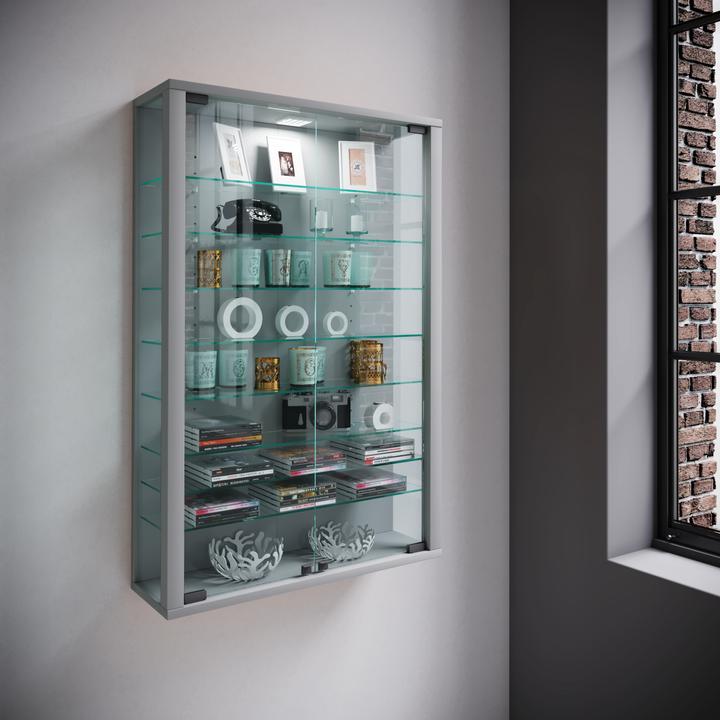 Produktbild VCM Sammel Wandvitrine Holz Glas Vitrosa Mini (90 x 59 x 18 cm)