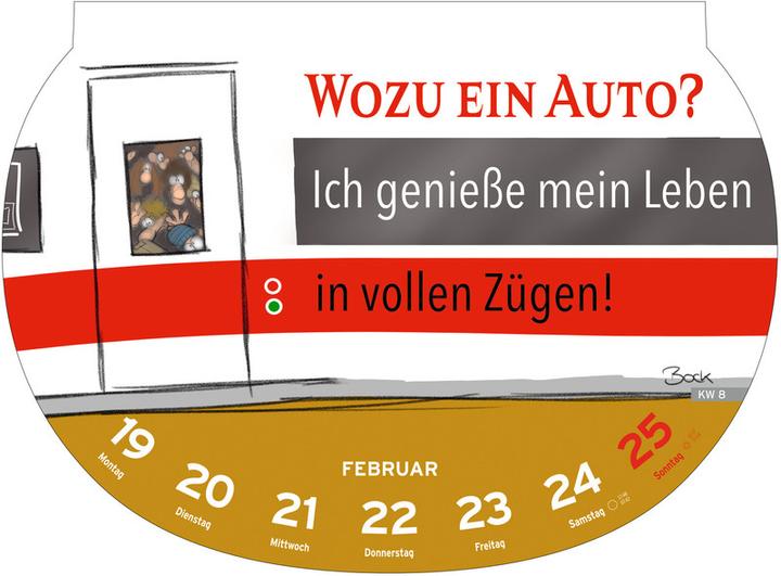 Image du produit Heye Calendrier illustré Proverbes stupides (21 x 29 cm, Non contraignant, Allemand)