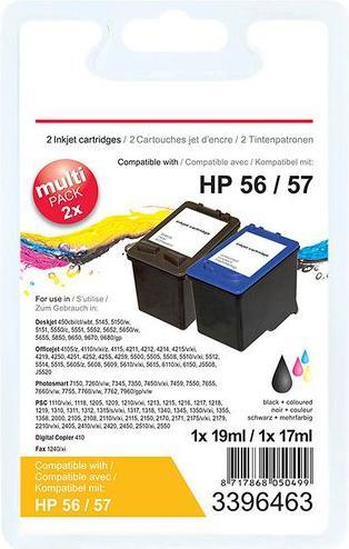 Image du produit Office Depot Cartouche d'encre Compatible HP 56, 57 SA342AE (M, CF, C, Y)