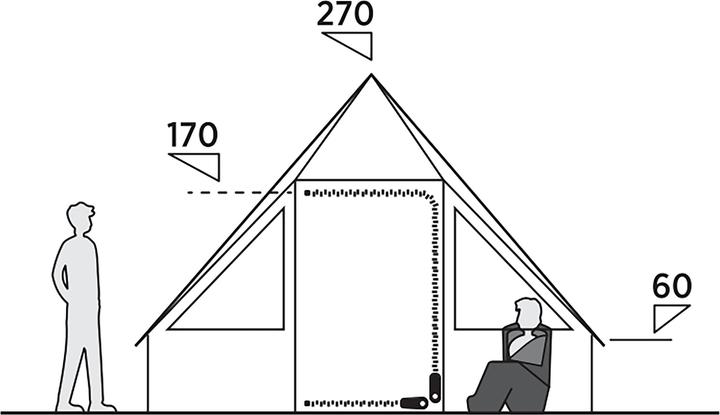 Produktbild Easy Camp Glampingzelt Orsa Cabin (braun, f?r 8 Personen, Modell 2025) (Kuppelzelt, 9.40 kg, 8 Personen)
