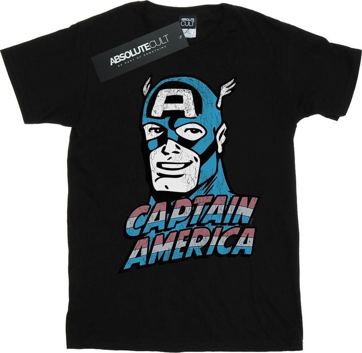 Produktbild Captain America Distressed TShirt (XXL)