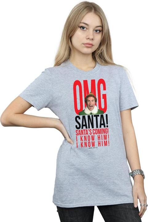 Immagine prodotto Elf OMG Santa I Know Him Maglietta Ampia Donna (L)