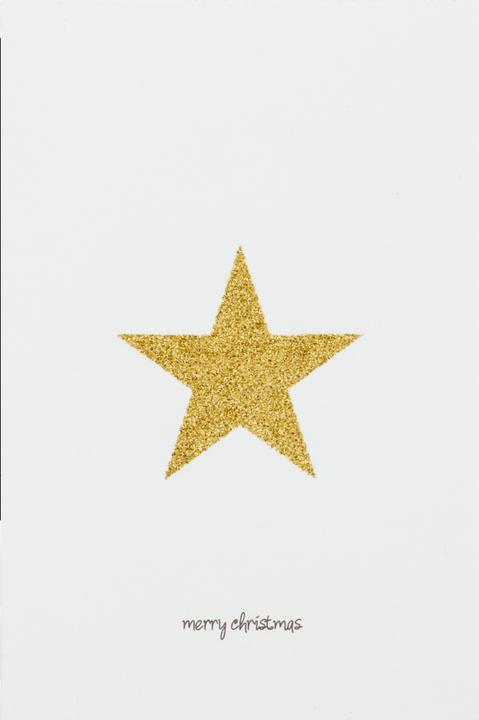 Actual product image House Doctor Greeting cards, HDGlitr w. envelope, WhiteGolden (100 pcs.)