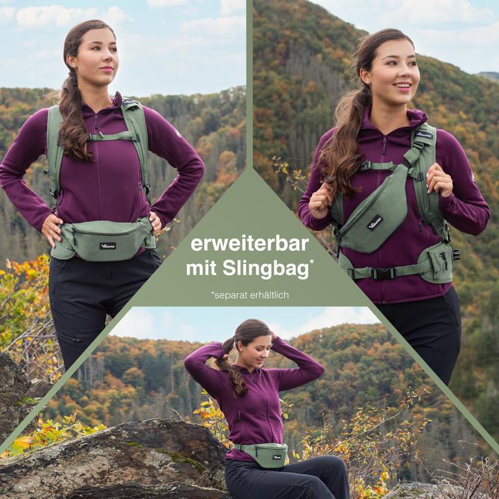 Immagine prodotto Valkental Explorer V22 - Zaino outdoor con borsa a tracolla integrata (22 l)