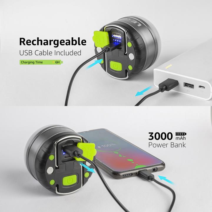 Actual product image Lepro LED Camping-Leuchte mit Powerbank-Funktion