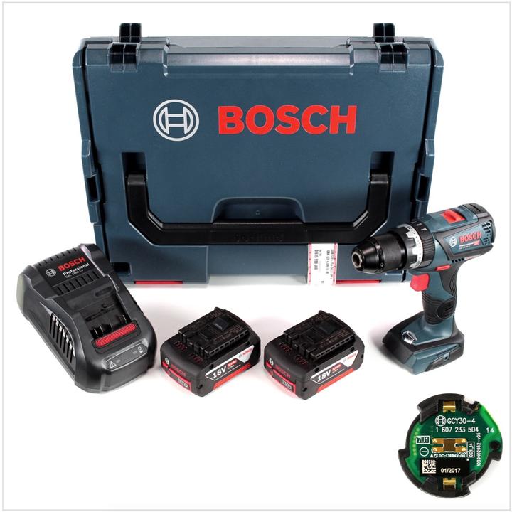 Actual product image Bosch Professional GSB 18V-60 C incl. 2nd battery, case and Bluetooth module (Rechargeable battery operated)
