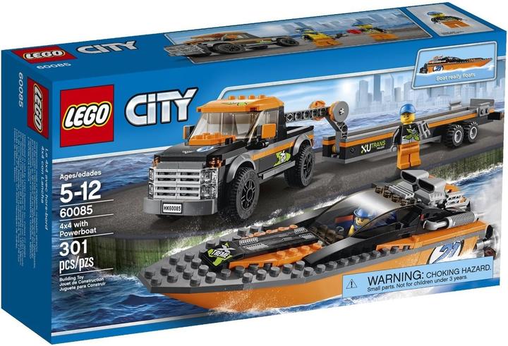 Image du produit LEGO Véhicule à quatre roues motrices avec Powerboot (60085, LEGO City)