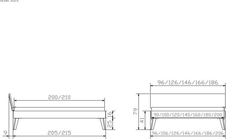 Produktbild Hasena Ancona 25 (90 x 210 cm)