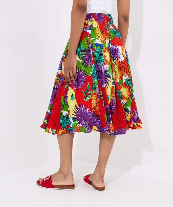Image du produit Joe Browns Bright Floral Godet Panel Midi Skirt (42)