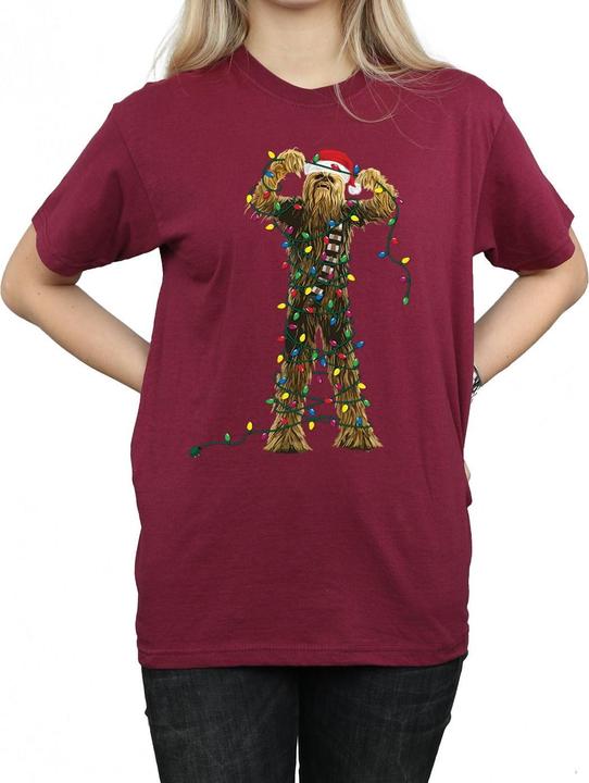 Star Wars Chewbacca Christmas Lights TShirt (L)