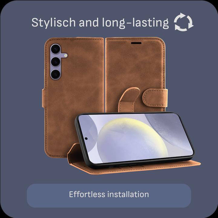 Actual product image Cazy Premium-Geldbörsen-Etui, Magnetisches Geldbörsen-Etui, Kartenfächer, Ständer (Samsung Galaxy S25+)