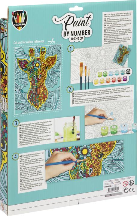 Produktbild Grafix Malen nach Zahlen- Giraffe