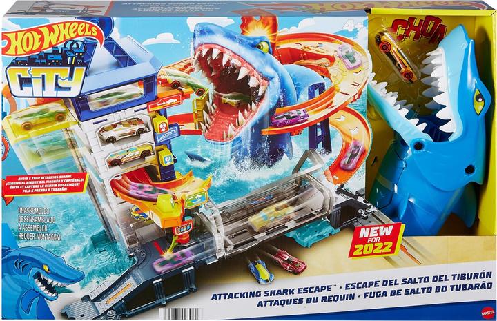 Actual product image Hot Wheels HW City shark attack playset