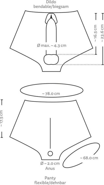Actual product image You2Toys Ultra Realistic Penis Pants