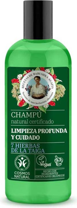 Actual product image Babushka Agafia Green Agafia 7 Herbs of the Taiga Natural Shampoo 260ml (260 ml)