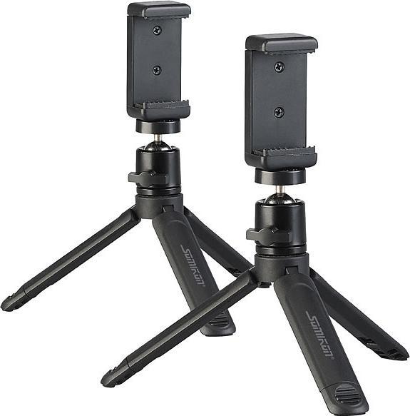 Image du produit Somikon Lot de 2 trépieds pour smartphone avec support pivotant pour smartphone (Métal)