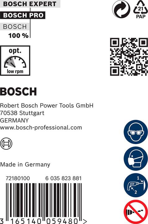 Produktbild Bosch Professional Zubehör PRO Wood HSS Installationsbohrer, 8 x 75 x 600 mm (8 mm)