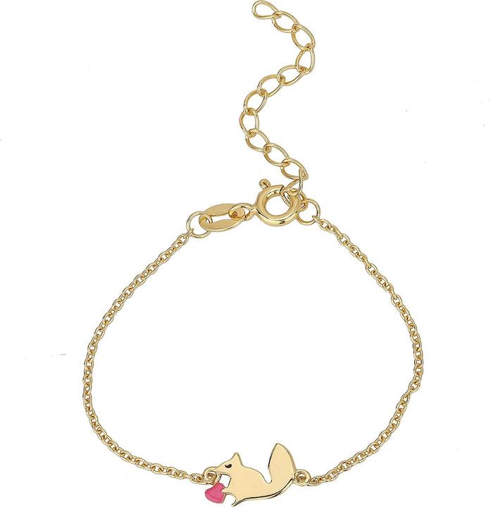 Produktbild Leyda Eichhörnchen Kids Schmuck (16 cm, Emaille, Silber 925 1 Mikron Gelb Vergoldet 18k)