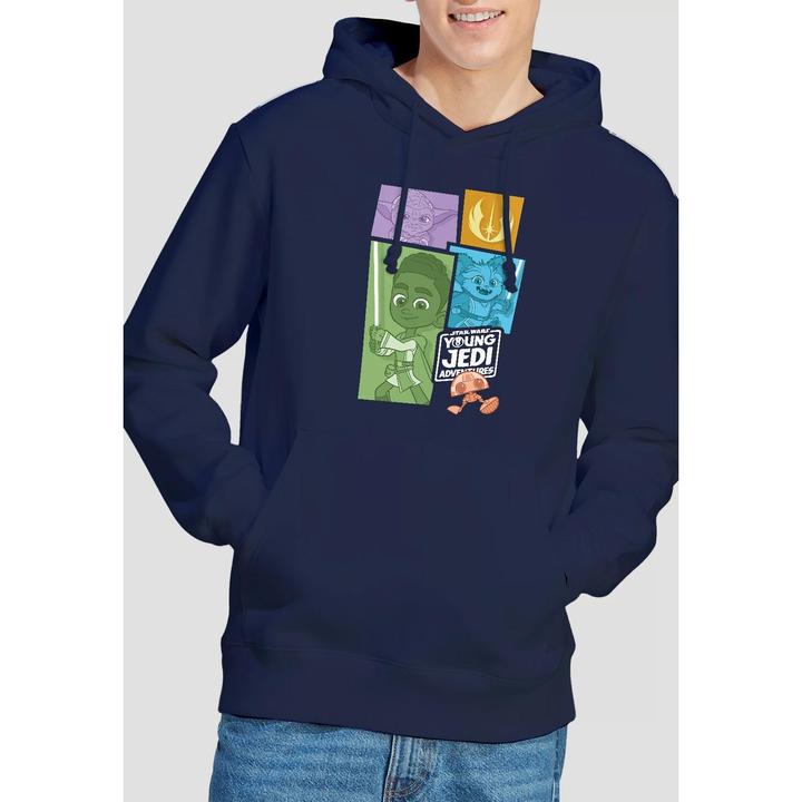 Actual product image Star Wars Mens Young Jedi Adventure Blocks Hoodie (XL)