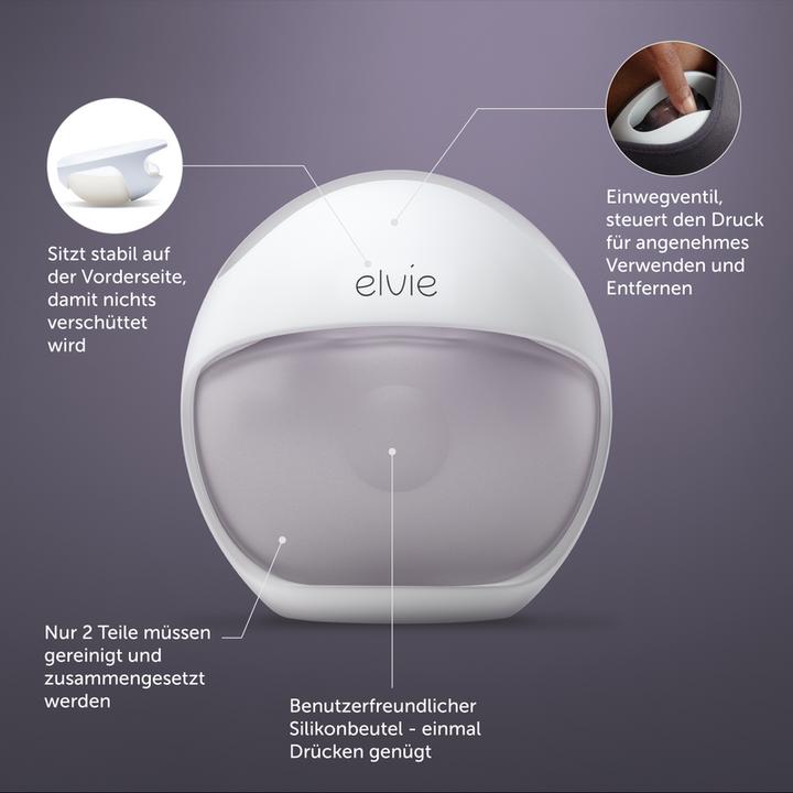 Image du produit Elvie Curve - Tire-lait manuel en silicone à porter dans le soutien-gorge (120 ml)