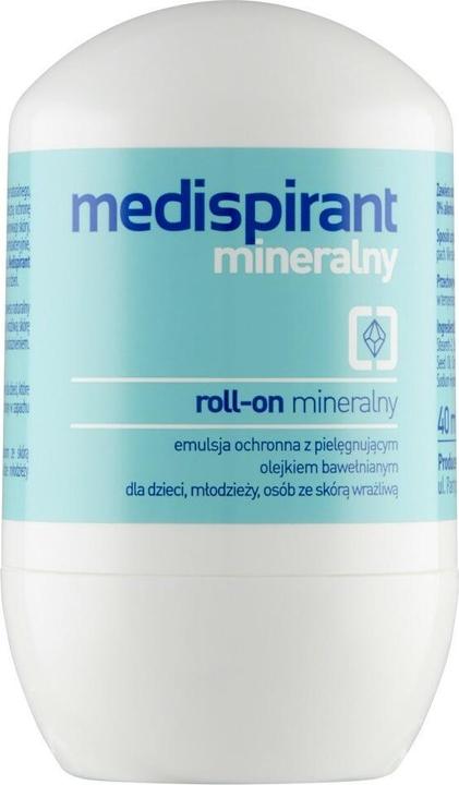 Produktbild Medispirant Mineral Roll-on (Emulsion) 40ml (Roll-on, 40 ml)