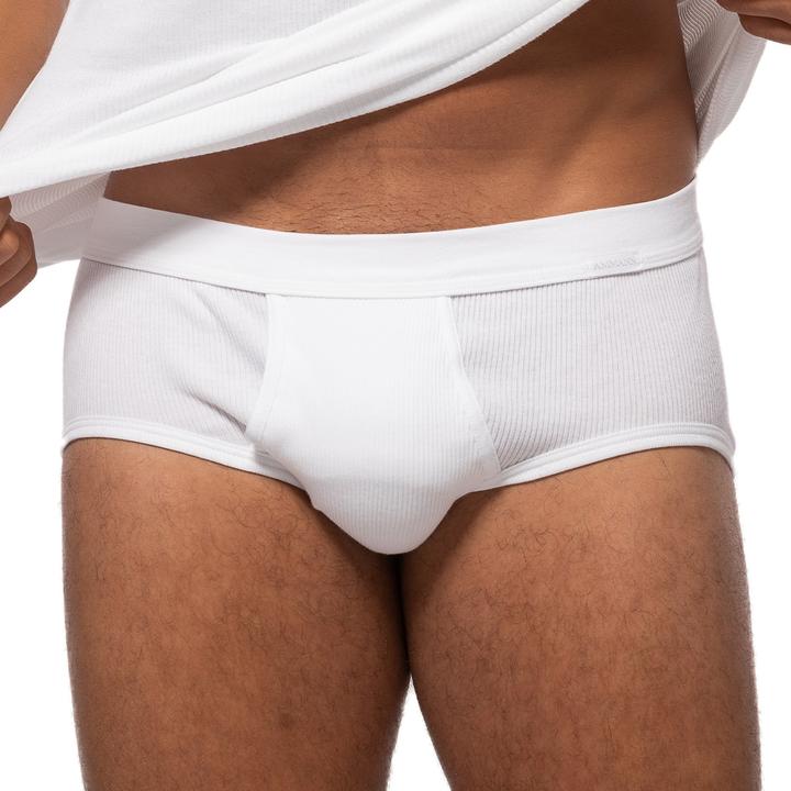Actual product image Ammann Pack of 4 Organic Cotton Double Rib Briefs / Underpants (XXL, pack of 4)