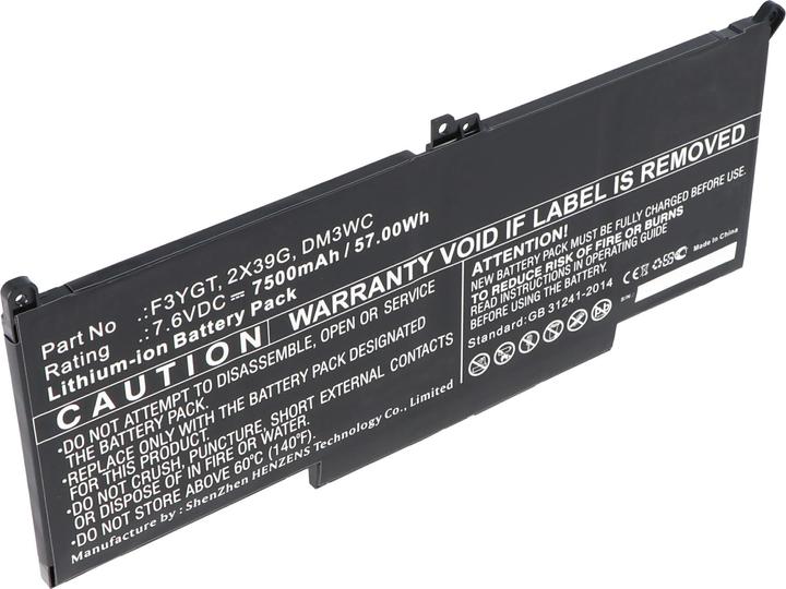 Immagine prodotto AccuCell Akku Dell Latitude 12 7000, 7480, E7480, 0F3YGTY, 0MYJ96, MYJ96 (3 Celle, 7500 mAh)