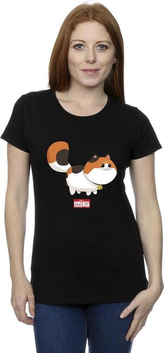Actual product image Disney Womens/Ladies Big Hero 6 Baymax Kitten Pose Cotton T-Shirt (L)