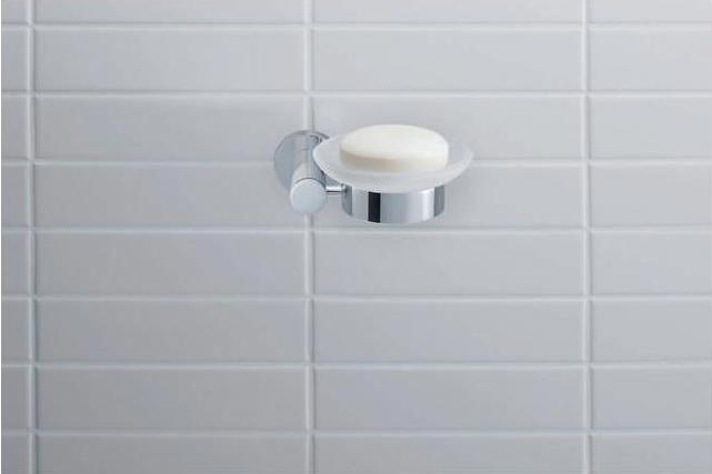 Actual product image Duravit Soap holder D-CODE with dish left chrome