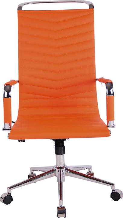 Actual product image CLP Office chair Batley imitation leather, orange