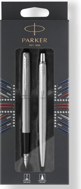 Produktbild Parker DuoSet JOTTER Füller & Kugelschreiber Edelst. M (Silber, 2 x)