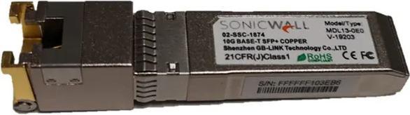 SonicWall SFP+10GBASE-T TRANSCEIVER COP RJ45MOD