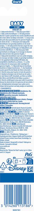 Image du produit Oral-B Bébé (Ultra doux, 1 x)