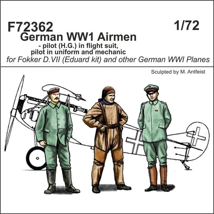 Immagine prodotto CMK Pilota tedesco della prima guerra mondiale (H.G.) in tuta di volo, pilota in uniforme e meccanico