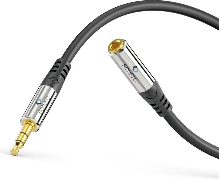 Actual product image Sonero Audio cable 3.5 mm jack - 3.5 mm jack 5 m (5.50 m, Extension)