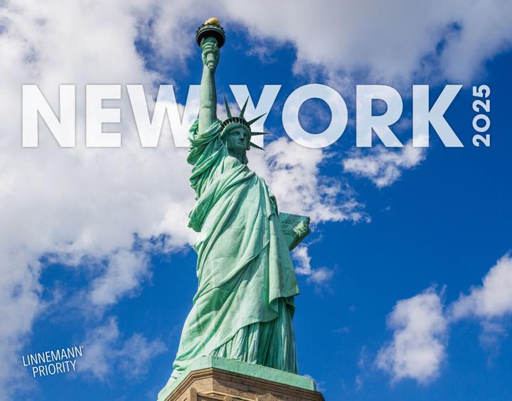 Actual product image New York 2025 Large Format Calendar 58 x (Hardcover, German)