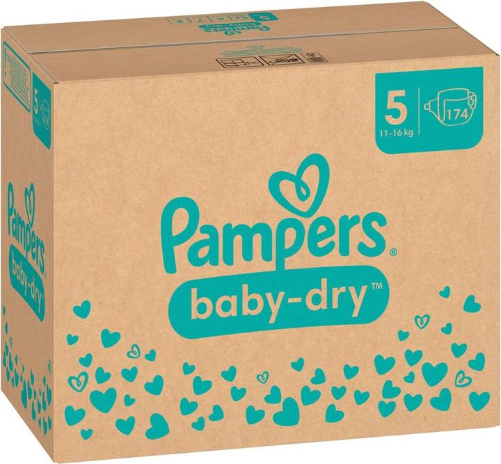 Produktbild Pampers Baby-Dry (Gr. 5, Monatsbox, 174 Stück)