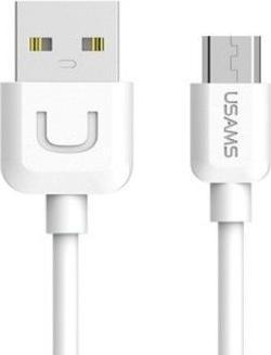 Produktbild Usams Kabel U-Turn microUSB 1m bialywhite 2A MICUSBXD02 US-SJ098 (1 m, USB 2.0)