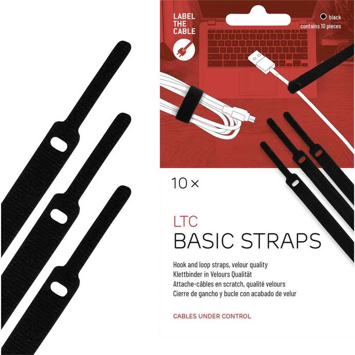 Image du produit Label-the-cable Sangles de base LTC (Serre-câbles velcro, 170 mm, 10 pcs)