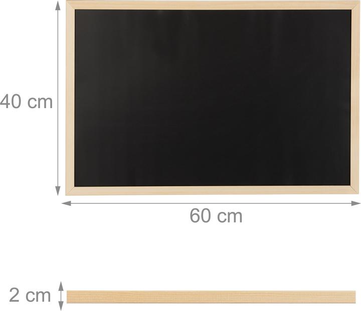 Produktbild Relaxdays Kreidetafel (60 x 2 x 40 cm)