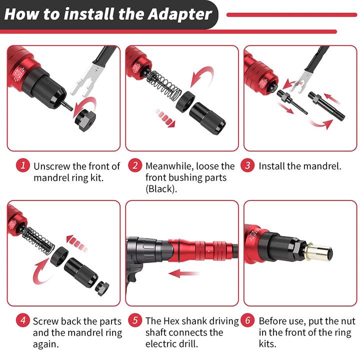 Produktbild Beaspire Nietmuttern Adapter Kit