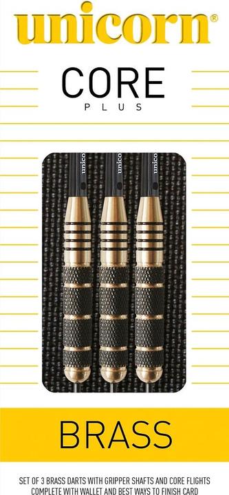 Actual product image Unicorn Core Plus Brass Steel Darts (23 g)