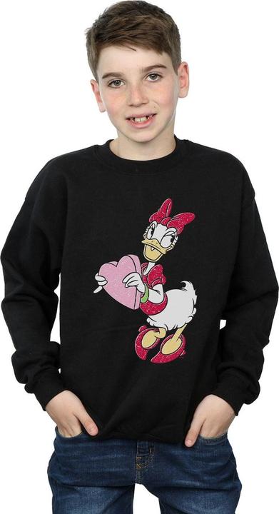 Actual product image Disney Boys Daisy Duck Love Heart Sweatshirt (140, 146)