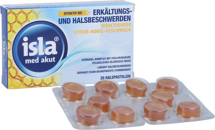 Image du produit Isla Pastilles aux agrumes et au miel 20 pièces (20 pièce(s))