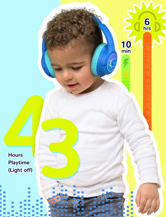 Produktbild Iclever Headphone Kids BT & Cable LED