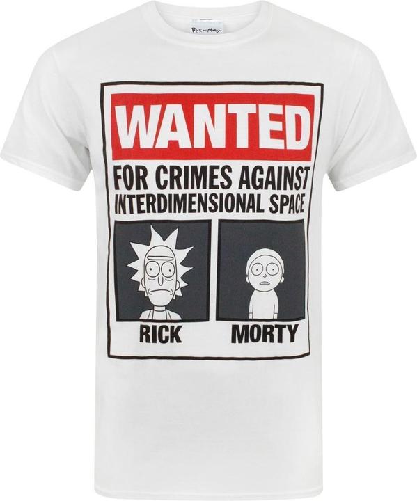 Immagine prodotto Rick And Morty Maglietta Minfesto Ricercato Uomo (M)