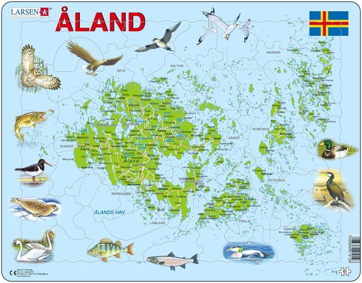 Produktbild Larsen Frame Puzzle - Åland Islands (61 Teile)