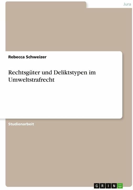 Immagine prodotto Rechtsgüter und Deliktstypen im Umweltstrafrecht (Tedesco, Rebecca Schweizer, 2022)
