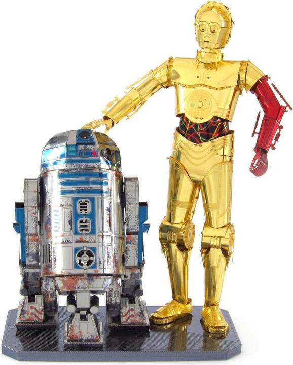Actual product image Metal Earth Star Wars Set C-3PO + R2D2